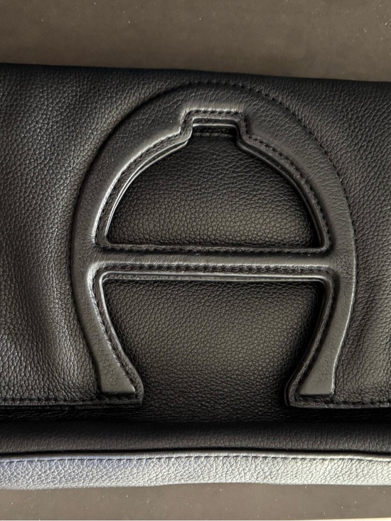 Etienne Aigner Handbags - Etienne Aigner Black Leather Clutch